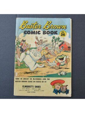 Buster Brown Comic Book # 26 Elmquist's Shoes MN 1946